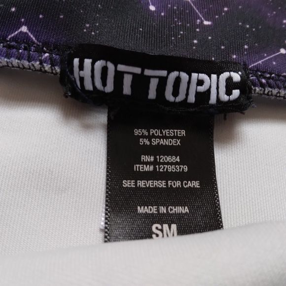 Hot Topic Constellations Skater Skirt Purple Black Mystical Goth Punk Juniors SM - Picture 7 of 10
